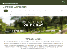 Tablet Screenshot of gethsemani.org.br